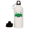 20 oz Aluminum Water Bottle with Carabiner Thumbnail