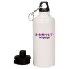 20 oz Aluminum Water Bottle with Carabiner Thumbnail