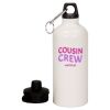 20 oz Aluminum Water Bottle with Carabiner Thumbnail