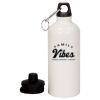 20 oz Aluminum Water Bottle with Carabiner Thumbnail