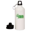 20 oz Aluminum Water Bottle with Carabiner Thumbnail