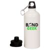 20 oz Aluminum Water Bottle with Carabiner Thumbnail