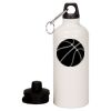 20 oz Aluminum Water Bottle with Carabiner Thumbnail