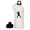 20 oz Aluminum Water Bottle with Carabiner Thumbnail