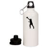 20 oz Aluminum Water Bottle with Carabiner Thumbnail