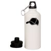 20 oz Aluminum Water Bottle with Carabiner Thumbnail