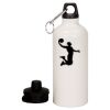 20 oz Aluminum Water Bottle with Carabiner Thumbnail