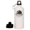 20 oz Aluminum Water Bottle with Carabiner Thumbnail