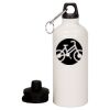 20 oz Aluminum Water Bottle with Carabiner Thumbnail