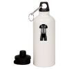 20 oz Aluminum Water Bottle with Carabiner Thumbnail