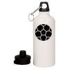 20 oz Aluminum Water Bottle with Carabiner Thumbnail