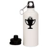 20 oz Aluminum Water Bottle with Carabiner Thumbnail