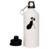 20 oz Aluminum Water Bottle with Carabiner Thumbnail