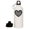 20 oz Aluminum Water Bottle with Carabiner Thumbnail