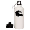 20 oz Aluminum Water Bottle with Carabiner Thumbnail