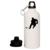 20 oz Aluminum Water Bottle with Carabiner Thumbnail