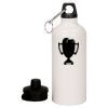 20 oz Aluminum Water Bottle with Carabiner Thumbnail