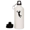 20 oz Aluminum Water Bottle with Carabiner Thumbnail