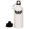 20 oz Aluminum Water Bottle with Carabiner Thumbnail