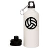 20 oz Aluminum Water Bottle with Carabiner Thumbnail