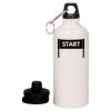 20 oz Aluminum Water Bottle with Carabiner Thumbnail