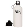 20 oz Aluminum Water Bottle with Carabiner Thumbnail