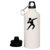 20 oz Aluminum Water Bottle with Carabiner Thumbnail