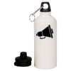 20 oz Aluminum Water Bottle with Carabiner Thumbnail