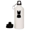 20 oz Aluminum Water Bottle with Carabiner Thumbnail