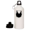 20 oz Aluminum Water Bottle with Carabiner Thumbnail