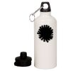 20 oz Aluminum Water Bottle with Carabiner Thumbnail