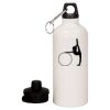 20 oz Aluminum Water Bottle with Carabiner Thumbnail