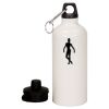 20 oz Aluminum Water Bottle with Carabiner Thumbnail