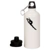 20 oz Aluminum Water Bottle with Carabiner Thumbnail
