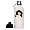 20 oz Aluminum Water Bottle with Carabiner Thumbnail