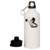 20 oz Aluminum Water Bottle with Carabiner Thumbnail