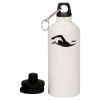 20 oz Aluminum Water Bottle with Carabiner Thumbnail
