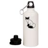 20 oz Aluminum Water Bottle with Carabiner Thumbnail
