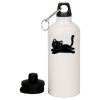 20 oz Aluminum Water Bottle with Carabiner Thumbnail