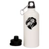 20 oz Aluminum Water Bottle with Carabiner Thumbnail