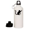 20 oz Aluminum Water Bottle with Carabiner Thumbnail