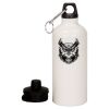 20 oz Aluminum Water Bottle with Carabiner Thumbnail