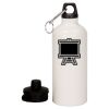 20 oz Aluminum Water Bottle with Carabiner Thumbnail