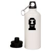 20 oz Aluminum Water Bottle with Carabiner Thumbnail