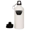 20 oz Aluminum Water Bottle with Carabiner Thumbnail