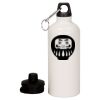 20 oz Aluminum Water Bottle with Carabiner Thumbnail