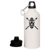 20 oz Aluminum Water Bottle with Carabiner Thumbnail