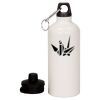 20 oz Aluminum Water Bottle with Carabiner Thumbnail