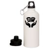 20 oz Aluminum Water Bottle with Carabiner Thumbnail