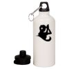 20 oz Aluminum Water Bottle with Carabiner Thumbnail